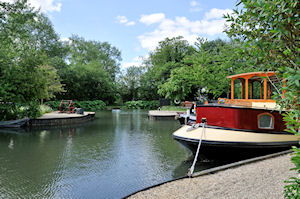 Beautiful moorings on the Kennet and Avon Canal